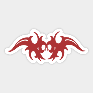 RED TRIBAL Sticker